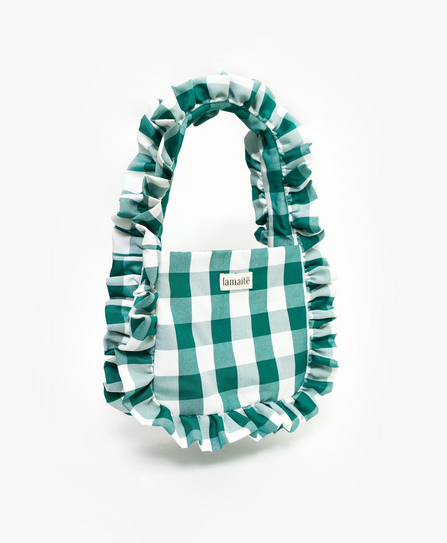 BOLSO BAGGY CUADROS VERDE