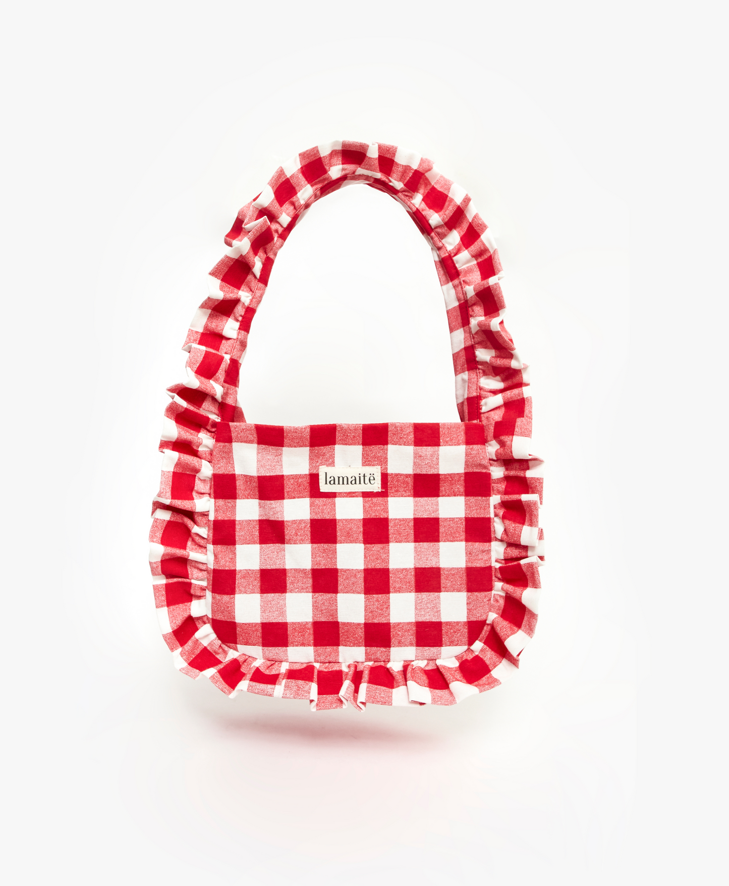 BOLSO BAGGY CUADROS ROJO