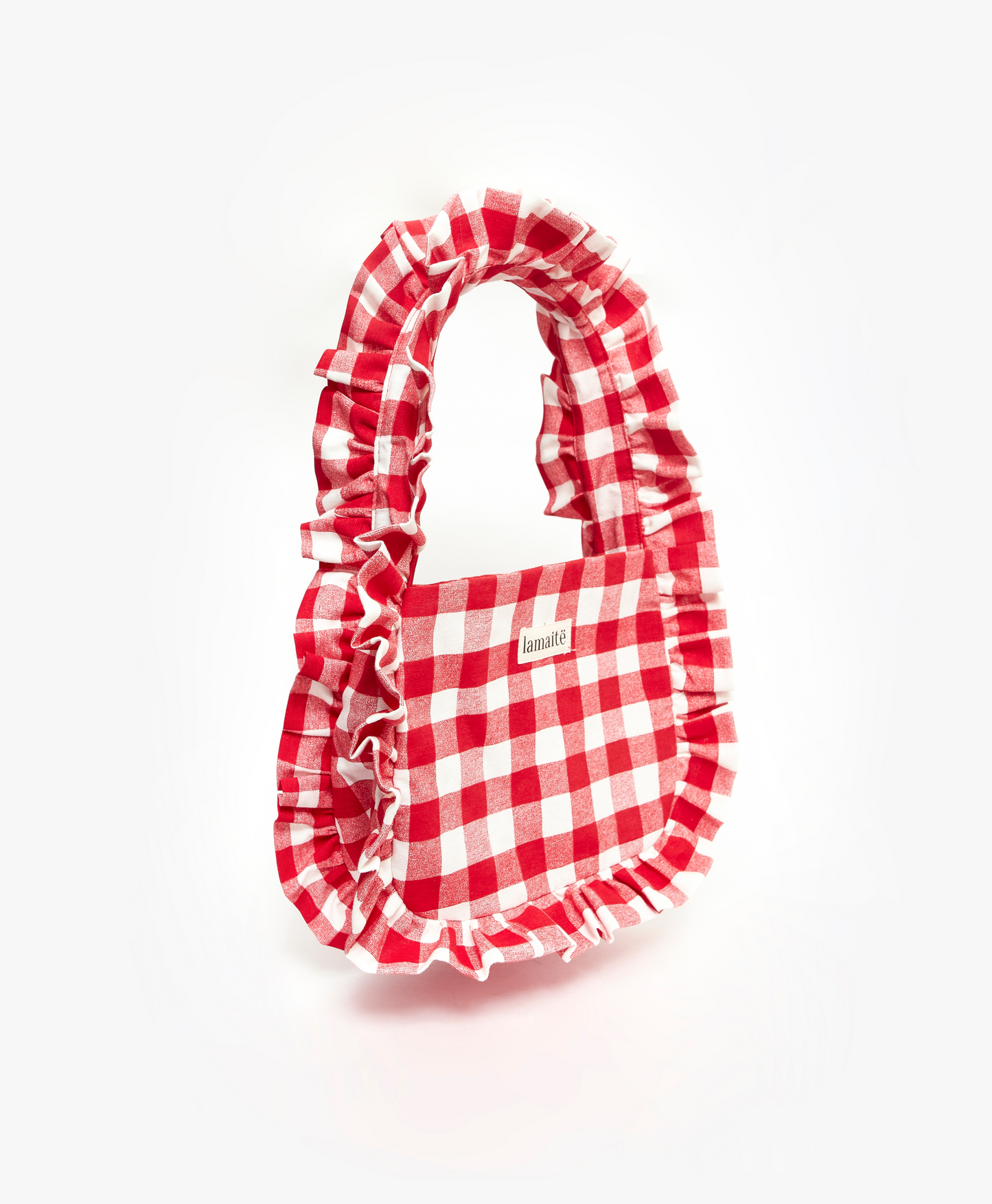 BOLSO BAGGY CUADROS ROJO