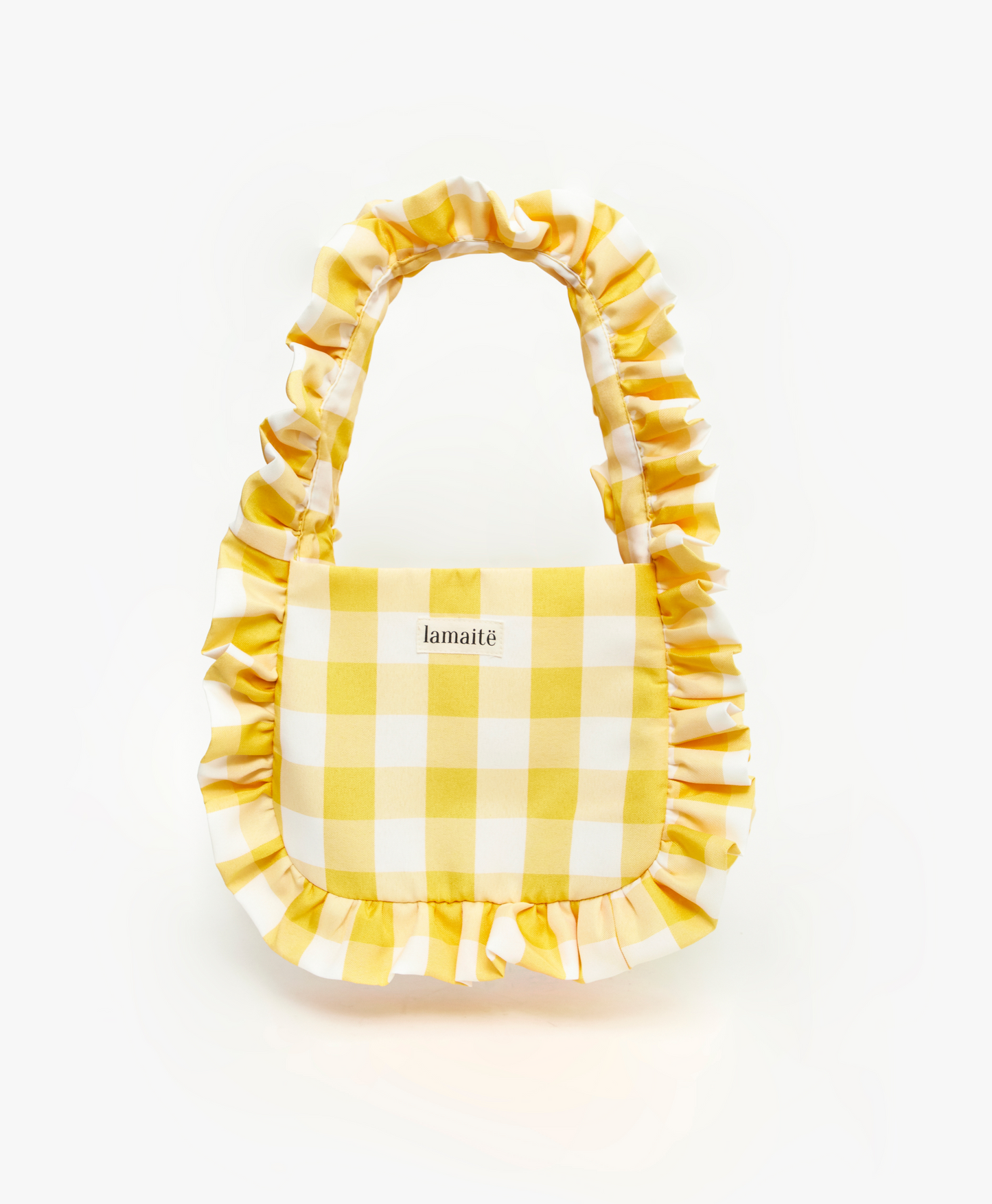 BOLSO BAGGY CUADROS AMARILLO